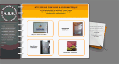 Desktop Screenshot of gravure-signaletique.fr